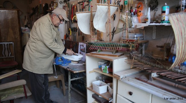 Emekli öğretmen atık malzemeleri sanat eserine dönüştürüyor
