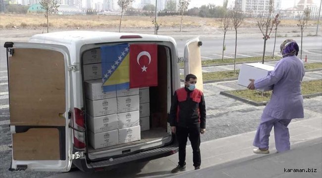 Kayseri Büyükşehir Belediyesinden Mostar'a 50 bin maske ve hijyen malzemesi desteği