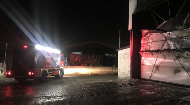 Kayseri'de mobilya fabrikasında çıkan yangın söndürüldü
