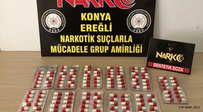 Konya'da uyuşturucu operasyonunda yakalanan 6 şüpheliden 2'si tutuklandı