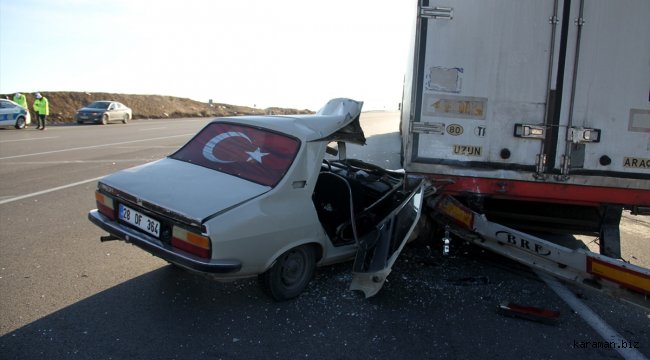 Suşehri'nde trafik kazası: 1 yaralı