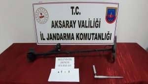 Aksaray'da define arayan 4 kişi suçüstü yakalandı