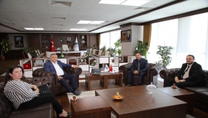 AYBÜ Sağlık Bilimleri Meslek Yüksekokulu Müdürü Koç'tan Belediye Başkanı Demirbaş'a ziyaret
