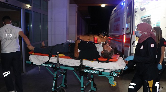 Kendi kamyonunun kasasından düşün şahıs yaralandı