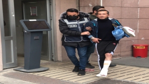 Kayseri'de polisten kaçmak için pencereden atlayan firari hükümlünün ayağı kırıldı