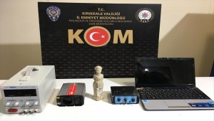 Kırıkkale'de otomobilin motor kısmında tarihi eser bulundu