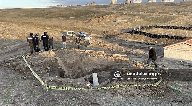Aksaray'da define ararken kazdığı çukurun altında kalan kişi hayatını kaybetti
