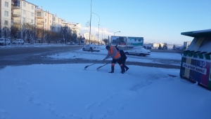 Karaman Belediyesi karla mücadele çalışmaları