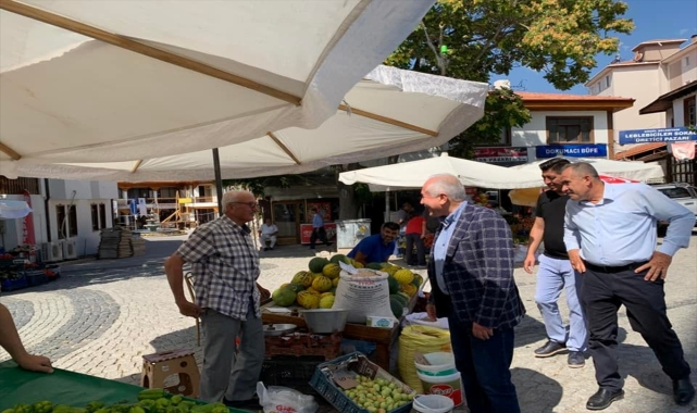 Güdül Belediyesinin kurduğu köy pazarı açıldı