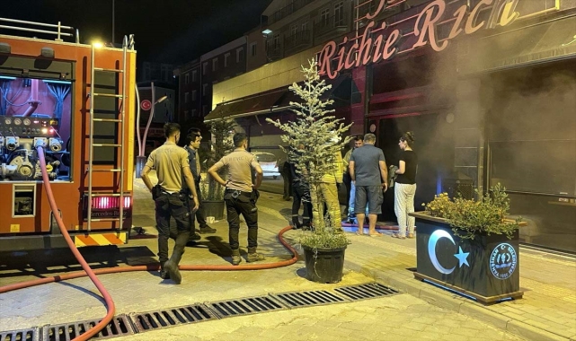Kırıkkale'de kafede çıkan yangın hasara yol açtı