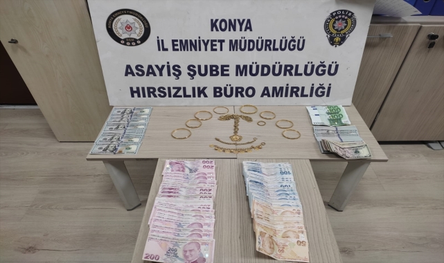 Konya'da evlerden hırsızlık yaptıkları iddiasıyla 5 şüpheli tutuklandı