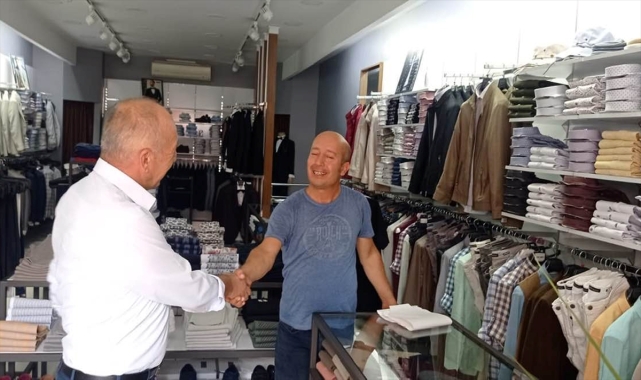 MHP Beypazarı İlçe Başkanı Orhan'dan esnaf ziyareti