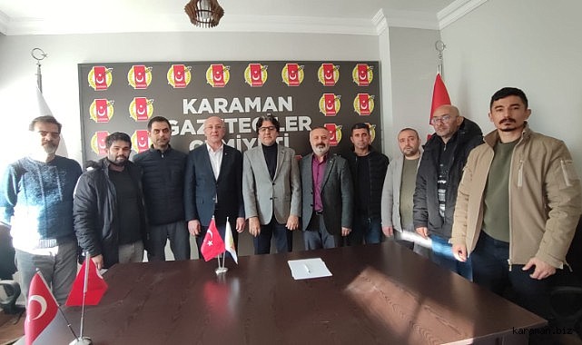 AK Parti Heyetinden Karaman Gazeteciler Cemiyetine Ziyaret