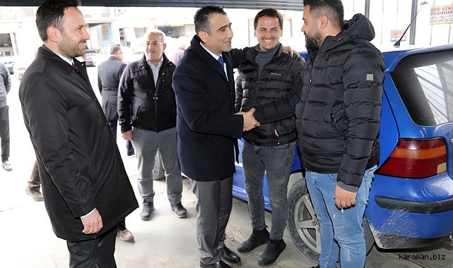 BAŞKAN KALAYCI SANAYİ SİTESİNİ ZİYARET ETTİ