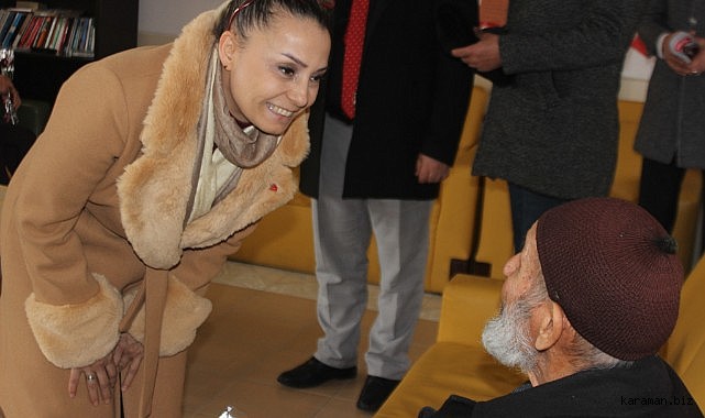 Yeniden Refah Partisi Karaman Belediye Başkan adayı Elif ÇELİKTAŞ, Dursun Fakih Huzurevini ziyaret etti