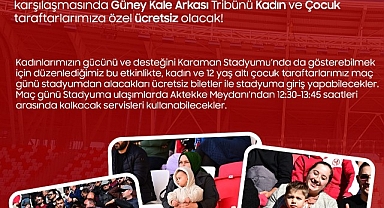 KARAMAN FUTBOL KULÜBÜ ŞEHRİMİZİN TÜM KADINLARININ DESTEĞİNİ BEKLİYOR!