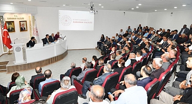 Vali Saribrahim muhtarlarla bir araya geldi