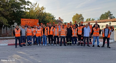 Karaman'da İşçiler Oturma Eylemi Yaptı