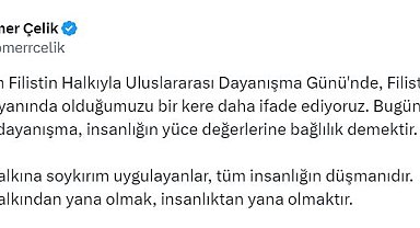 AK Parti'li Çelik: Filistin halkına soykırım uygulayanlar, tüm insanlığın düşmanıdır