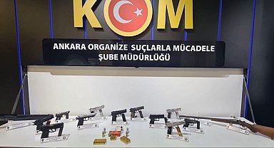 Ankara'da ruhsatsız silah satıcılarına operasyon; 3 tutuklama