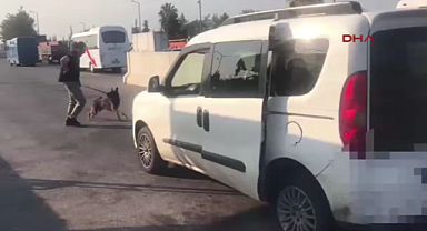 Aracın yakıt deposuna gizlenmiş 11 kilo metamfetamini ‘Aşil’ buldu