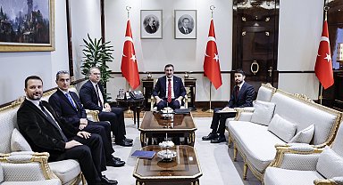 Cumhurbaşkanı Yardımcısı Yılmaz, AB Delegasyon Başkanı Ossowski'yi kabul etti