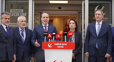 DEM Parti eş başkanları Fatih Erbakan'ı ziyaret etti