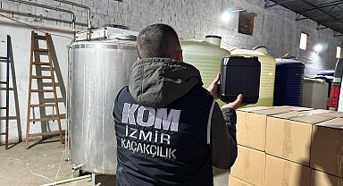 İzmir'de 28 ton etil alkol ele geçirildi