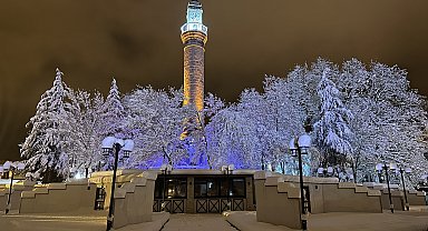 Samsun'dan kar manzaraları