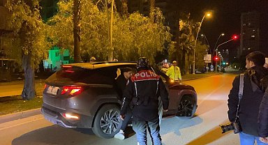Adana'da, dron destekli trafik denetimi yapıldı