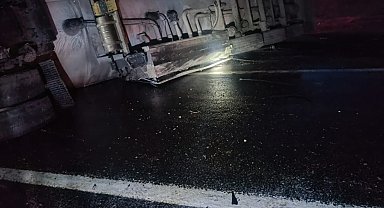 Akaryakıt tankerinin devrildiği Niğde- Kayseri yolu ulaşıma kapandı