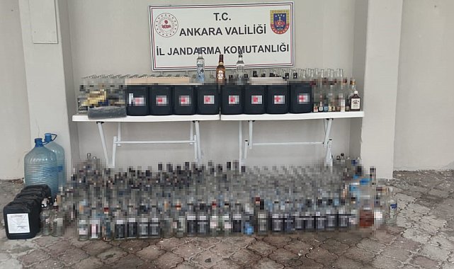 Ankara'da kaçak tütün ve alkol operasyonu