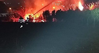 Antakya'da sazlıkta çıkan yangın söndürüldü