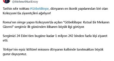 Antik Roma'nın simgesi Kolezyum'da 'Göbeklitepe' sergisi