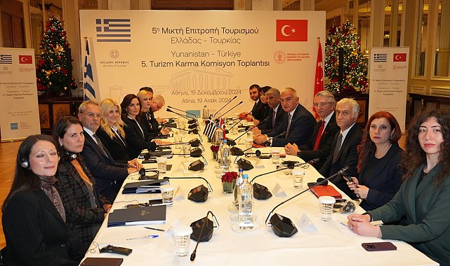 Bakan Ersoy, Yunanistan Turizm Bakanı Kefalogianni ile bir araya geldi