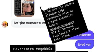Bakan Göktaş'tan, şiddet mağduru kadına destek