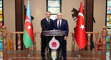 Bakan Güler, Azerbaycan Serhat Hizmetleri Komutanı Orgeneral Guliyev'i kabul etti