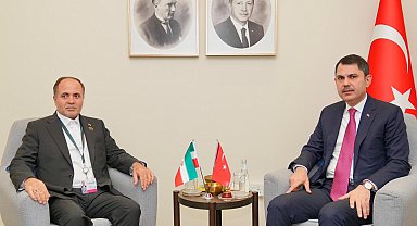 Bakan Kurum, İran Tarım Bakanı Gulam Rıza Nuri ile bir araya geldi