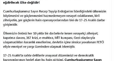 Bakan Tunç'tan, '17-25 Aralık' açıklaması