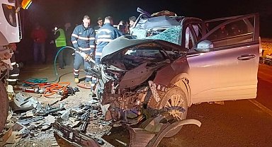 Çankırı'da cip, tankere çarptı: 1 ölü, 2 yaralı