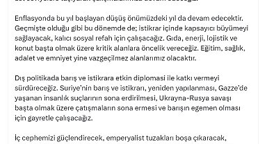 Cevdet Yılmaz: Kalıcı sosyal refah için çalışacağız