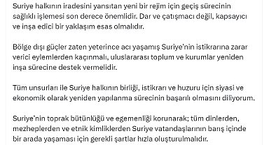 Cevdet Yılmaz: Suriye'de güvenli ortamın tesisi ile gönüllü dönüş sağlanmış olacak