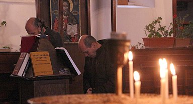 Edirne'de Bulgar Kilisesi'nde Noel ayini