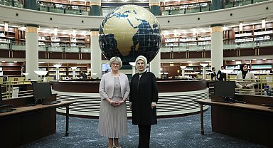 Emine Erdoğan, Macaristan Cumhurbaşkanının eşi Zsuzsanna Nagy ile bir araya geldi