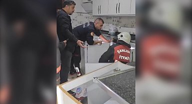 Evde gaz sıkışması nedeniyle patlama: 1 yaralı