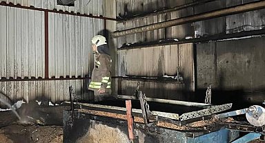 Hatay'da mobilya fabrikasındaki yangın söndürüldü