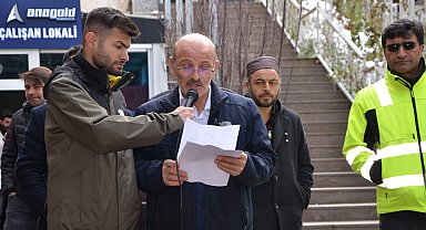 İşçiler, kapatılan madenin yeniden açılmasını istedi