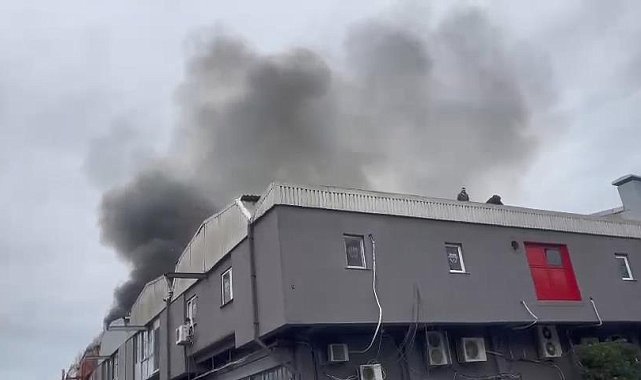 İstanbul - Bahçelievler'de sanayi sitesinde iş yeri yangını - 1