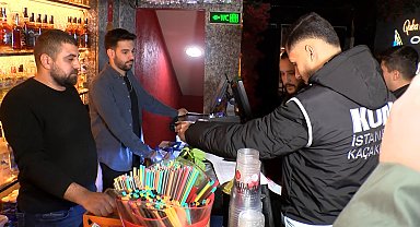 İstanbul-Beyoğlu'nda eğlence mekanlarına yönelik sahte alkol denetimi