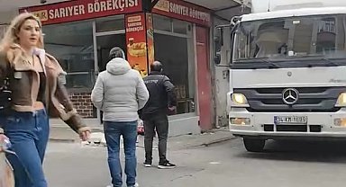 İstanbul - Esenler'de kamyon sürücüsünün çarptığı dairenin balkonu zarar gördü